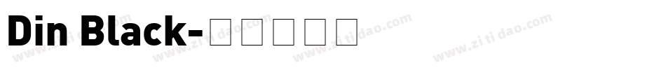 Din Black字体转换